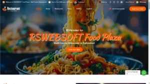 FoodFeast – One-Page Restaurant Website Ready made site